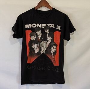 Monsta X 100% Cotton K-Pop Band Tee Size Small